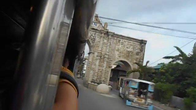 Jeepney Ride Passing Thru Pagsanjan Arch September 26, 2015