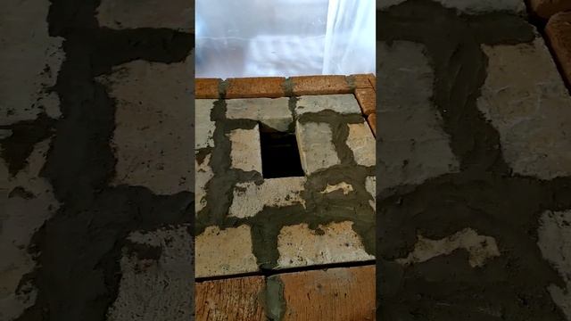 Рабочие моменты печника. Перекрытие хлебной камеры печи. смотреть онлайн