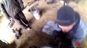 Сборка промопоры и скатывание полурам на "крокодиле Гене" - Т-150К.