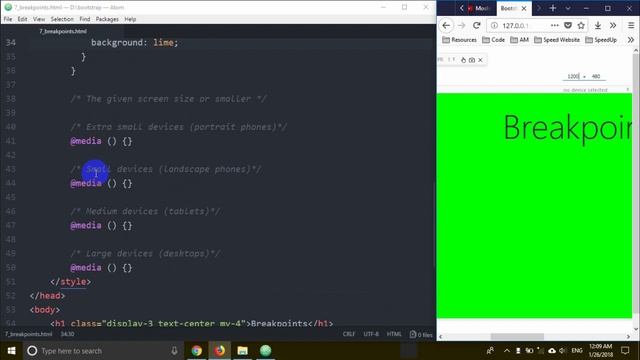 Bootstrap 4 [#9] Media Queries смотреть онлайн