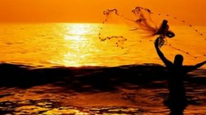 Краски-«Оранжевое солнце в облаках»