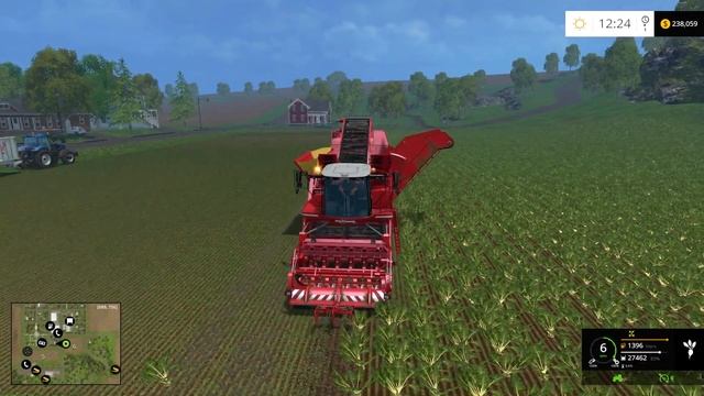 farming simulator 2015 beet harvesting again clean up after a mess up смотреть онлайн