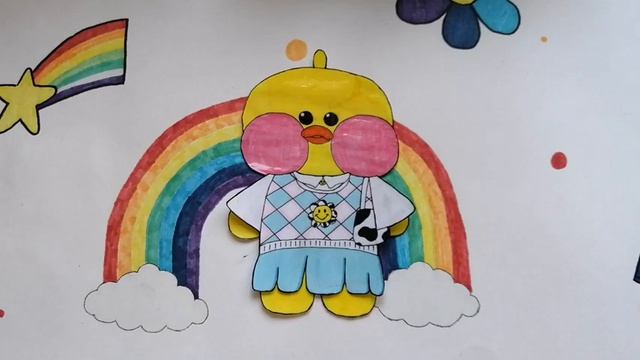 ?Еда для Лалафанфан?/ ♡Бумажная еда♡/?Уточка Лалафанфан? смотреть онлайн