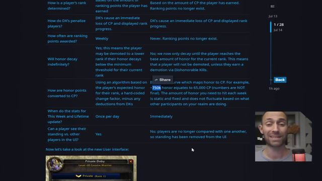 The New Vanilla Ranking System Explained (PTR) смотреть онлайн