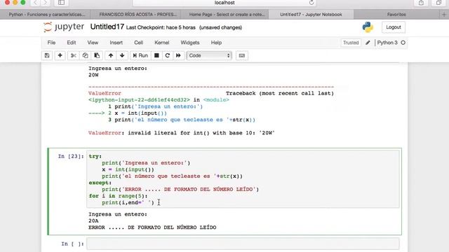 EXCEPCIONES (Parte 1) - BLOQUES try-except-finally смотреть онлайн