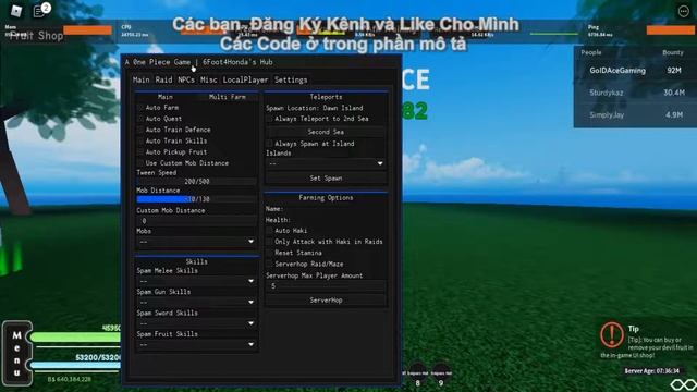 A One Piece Game Hack Script Pastepin 5.0 Auto Fram , RAID , Chest , FRUITS, Auto Fram BOSS смотреть онлайн