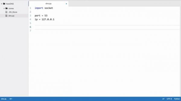 Make your Own DNS Server in Python - Part 2 - UDP Server