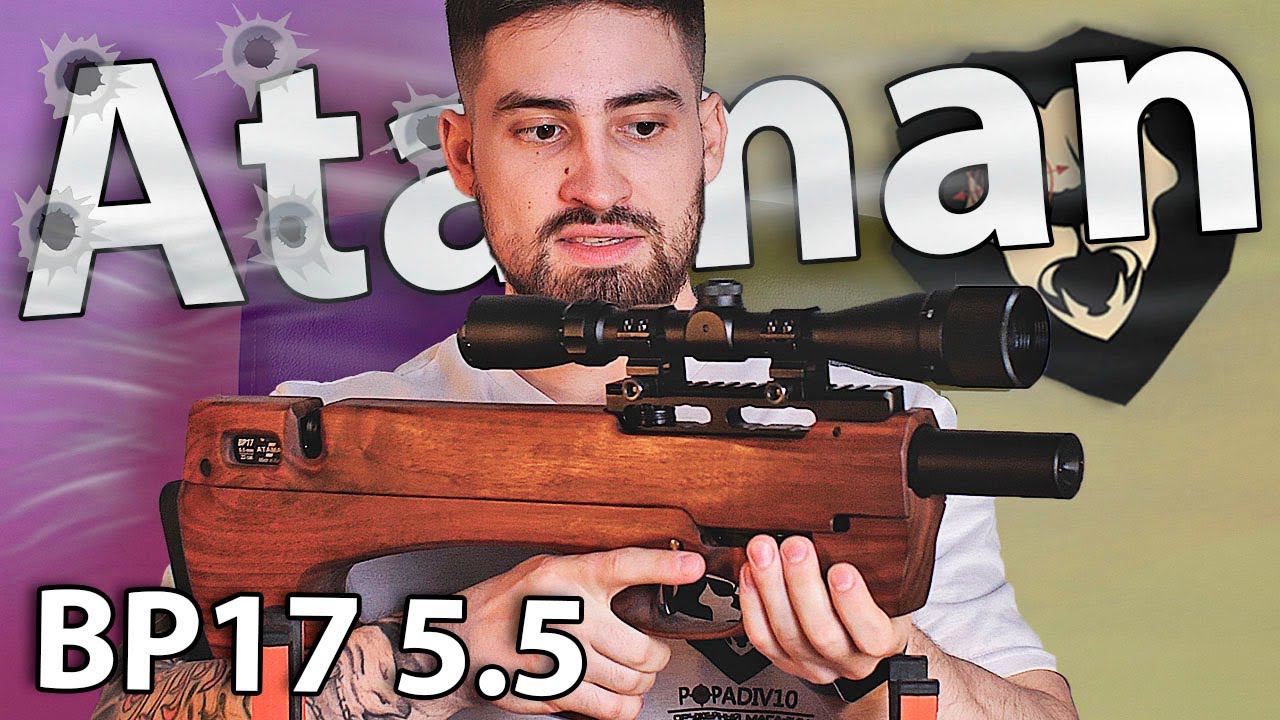 PCP Ataman BP17 501 Bullpup (5.5 мм, Орех) видео обзор