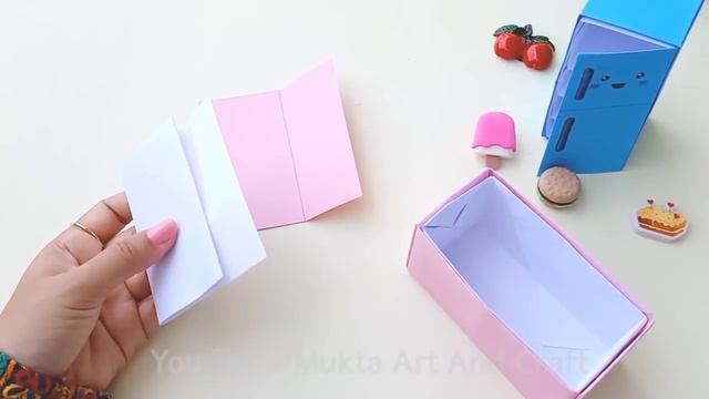 DIY Origami Refrigerator idea || How To Make paper Refrigerator || Origami Craft || Miniature Craft смотреть онлайн