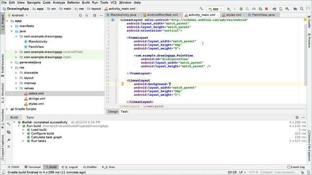 Android Studio Drawing App Course, Creating UI and PaintView смотреть онлайн
