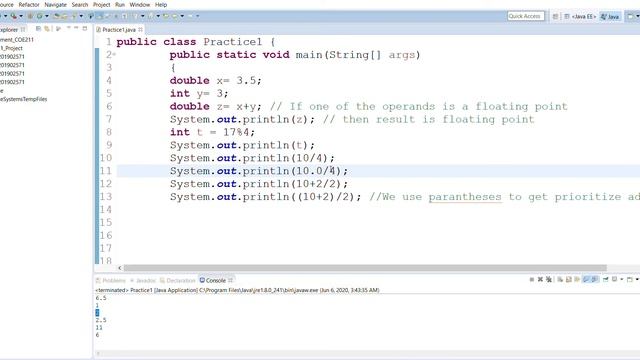Arithmetic Operations in JAVA Part II смотреть онлайн