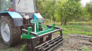 Испытание глубокорыхлителя для МТЗ 82. Первый выезд глубокорыхлителя Чарлика.