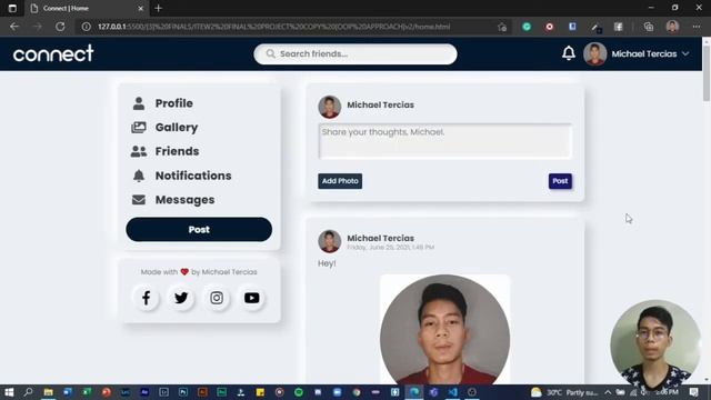 ITEW2 FINAL PROJECT | Social Media Networking Site with Local Storage смотреть онлайн
