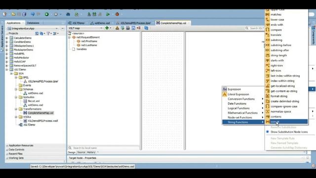 Oracle SOA 12C | XSL Transformations(XSLT) in BPEL | String Function Demo in XSLT | Easy Example смотреть онлайн
