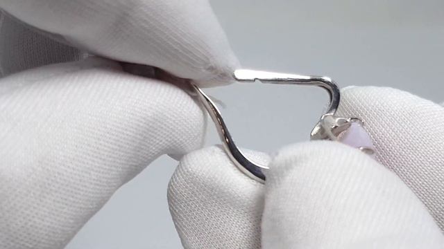 Серьги из серебра с розовым кварцем смотреть онлайн