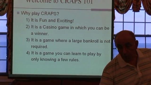 craps 101-lecture 1-why craps? смотреть онлайн