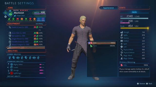 STRANGER OF PARADISE FINAL FANTASY ORIGIN Hunter/Monk Dagger Hp dmg build смотреть онлайн