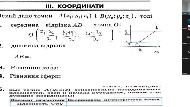 Координаты и векторы смотреть онлайн