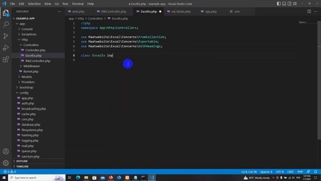Laravel Mariadb databases to excel by Maatwebsite Excel смотреть онлайн