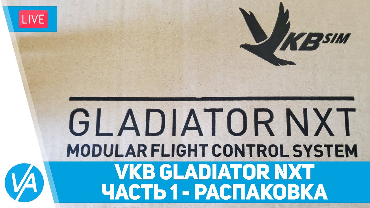 Джойстик VKB Gladiator NXT Premium - распаковка (анбоксинг)