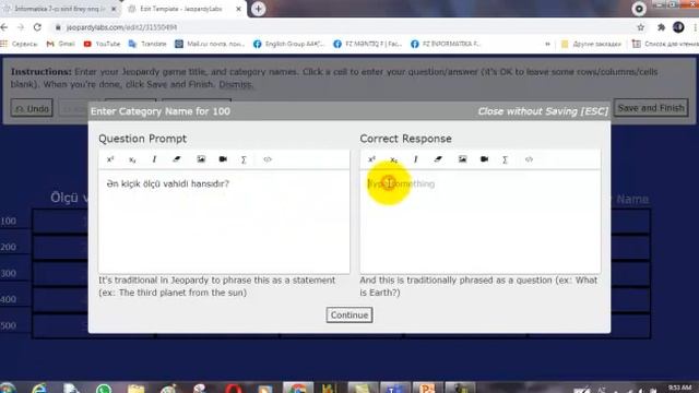 JeopardyLabs saytı vasitəsilə qrup şəklində oyunların hazırlanması смотреть онлайн