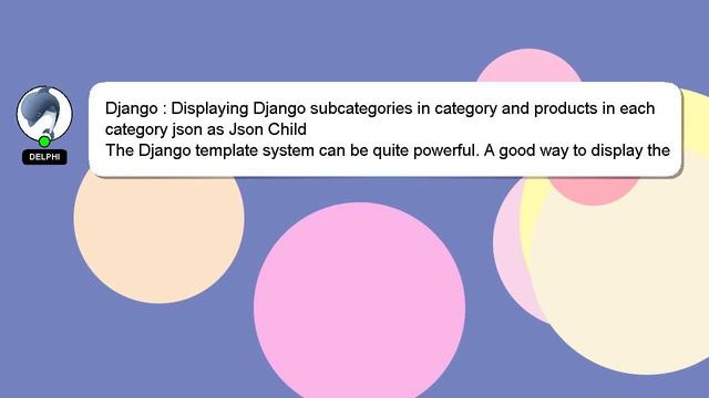 Django : Displaying Django subcategories in category and products in each category json as Json Chi смотреть онлайн