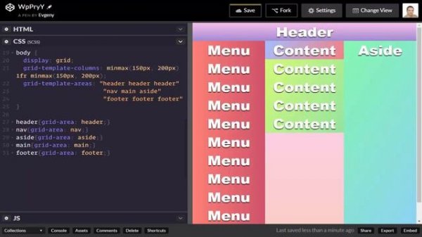 CSS Grid #10 Создание гибкого макета (Responsive Layout Creation)