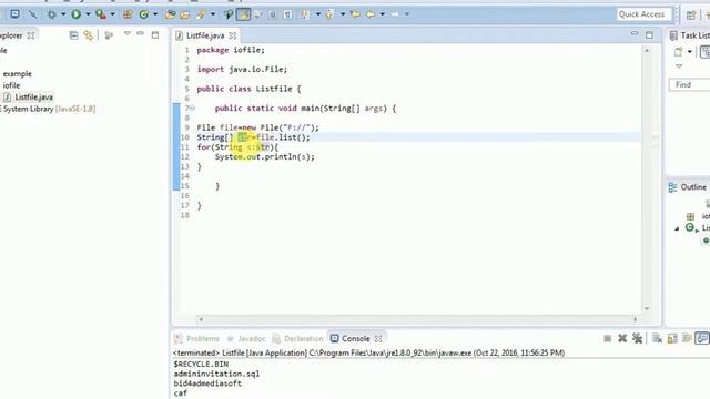 How to list the directory using java смотреть онлайн