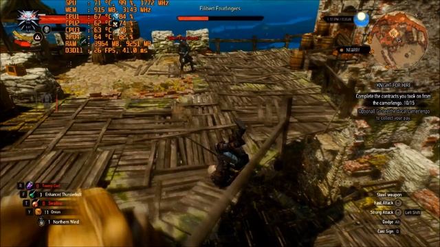 WITCHER 3 on Intel Core 2 Quad q9400 and GT 1030 смотреть онлайн