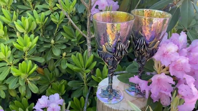 Бокалы винные с Аметистом смотреть онлайн