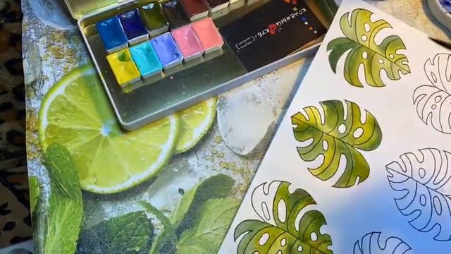 «Листья монстеры в узоре» смотреть онлайн