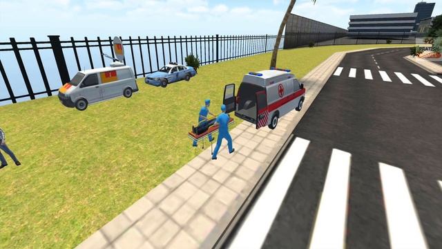? Roof Jumping Ambulance Simulator ? #2 Rooftop Stunts - Android Gameplay | Ambulance Driving Games смотреть онлайн