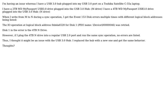 Event 153 Disk errors - Windows 10, WD Passport Drive смотреть онлайн