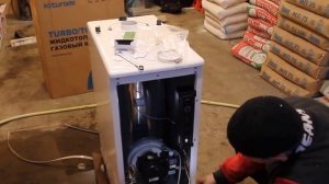 Дизельный котел Kiturami Turbo – 17R первый запуск