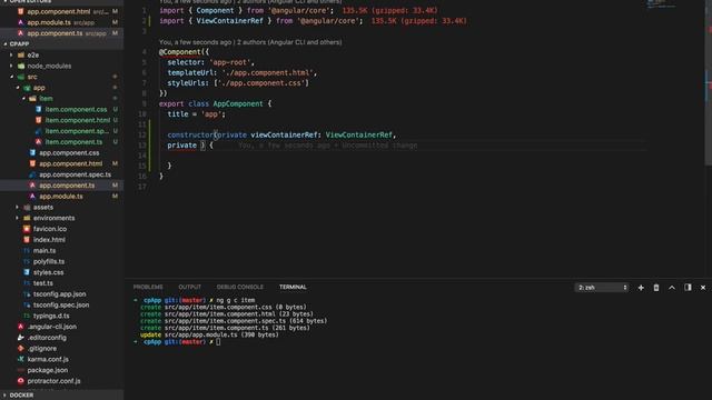 3.8 Скринкаст по Angular – Компоненты и директивы – Динамические компоненты смотреть онлайн