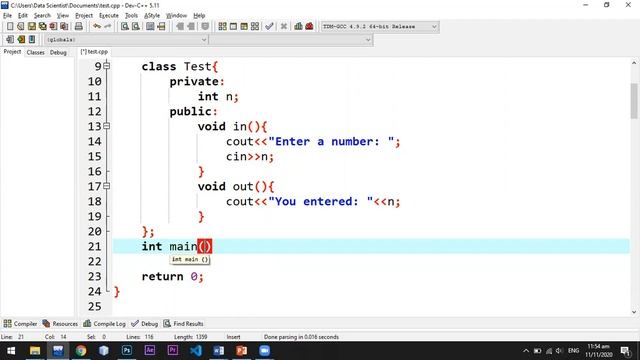 how to take input in private data member of a class in oop c++ urdu/Hindi смотреть онлайн