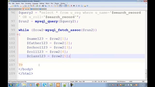 69Student Registration System in PHP MySQL with Admin Panel in Urdu Hindi 11 15 смотреть онлайн
