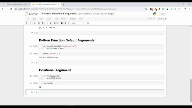 76-Python Functions-Positional Arguments смотреть онлайн