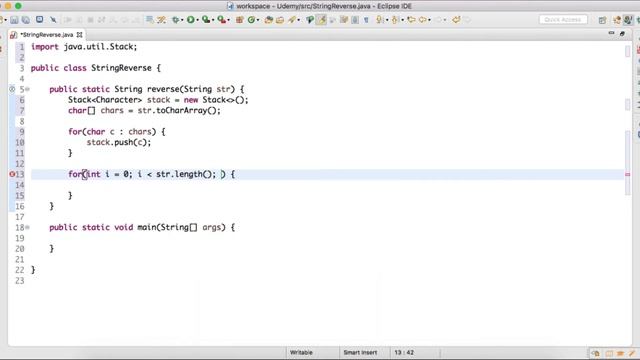 Implementation - How to reverse a String using a Stack in Java ? смотреть онлайн
