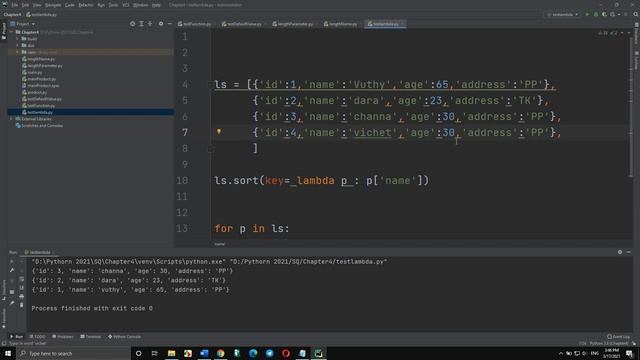 Python Chapter4 Functions Part3 lambda function sort, filter, Scope of Variable смотреть онлайн