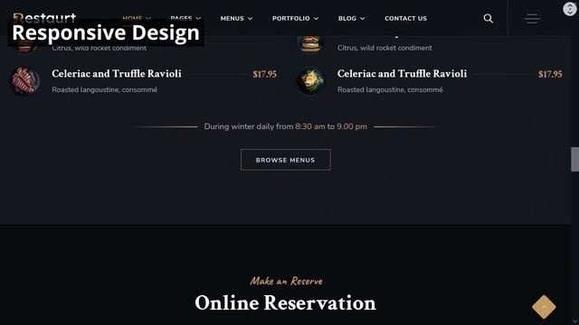 Restaurt Restaurant Website ★ WordPress Themes & Templates ★ смотреть онлайн