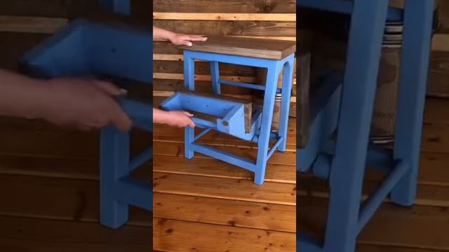 Дизайнерская лестница-табурет складная 2 ступени смотреть онлайн