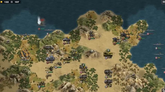 Glory of Generals walkthrough - North African (Allies): Attack Tunisia смотреть онлайн