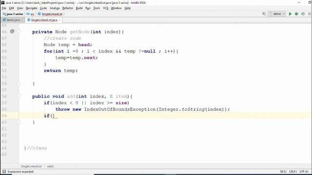 Single link list part 3 java 3 (Arabic) смотреть онлайн