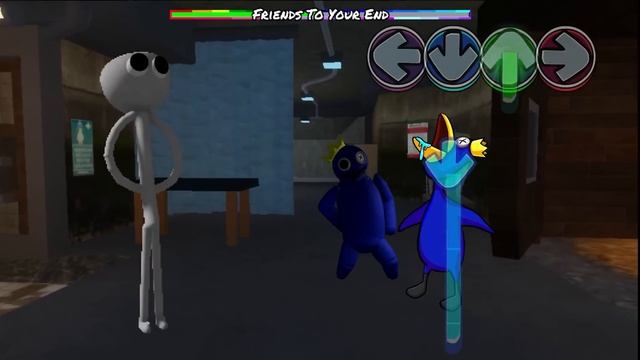 Blue Rainbow Friends All Phases - Friday Night Funkin' Mod Roblox смотреть онлайн