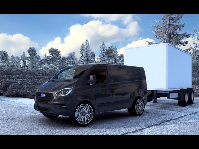 [ETS 2] FORD TRANSIT 2021 / 2014 With cargo Trailer_Delivery From Luga смотреть онлайн