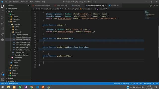 Laravel 8 Ecom Part-39 : How to make Search product in laravel | Ajax auto complete смотреть онлайн