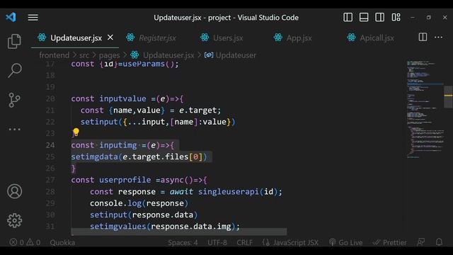 fetch User Update Api From frontend in Hindi | #mernproject #mernstack #project смотреть онлайн