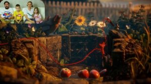 Красный вязаный БЕНДИ в ГОСТЯХ у БАБУШКИ добрая и красивая игра для детей UNRAVEL #1