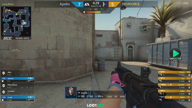 (EN) HONORIS vs Apeks | LOOT.BET/CS Season 7 | by @TheEternalJay & @DwegCSGO map 3 смотреть онлайн